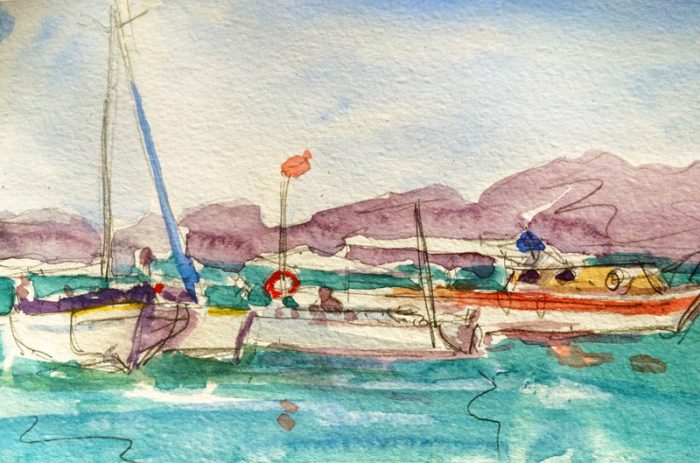 David Hayward Selected Works - Boats Sovalye Turkey