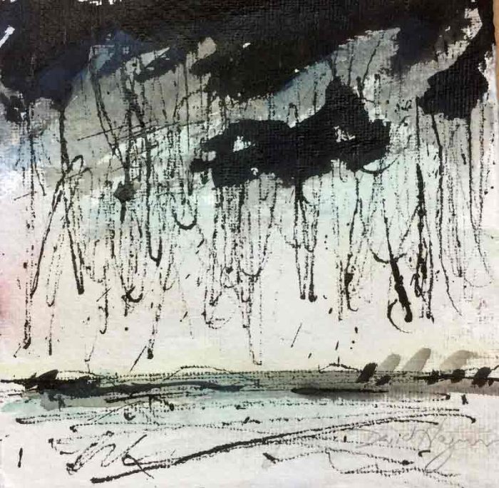 David Hayward Selected Works - Rain at Seasalter 2015