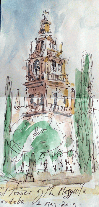 David Hayward Selected Works - Bell Tower, Mezquita, Cordoba 2019