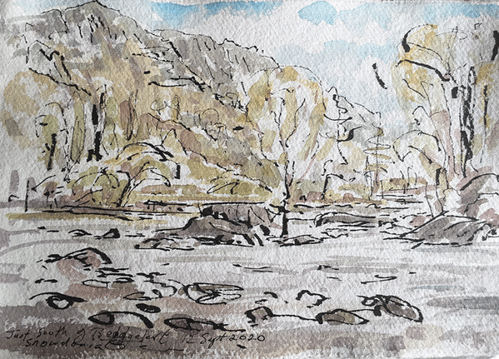 David Hayward Selected Works - Glaslyn river, N.Wales 2020