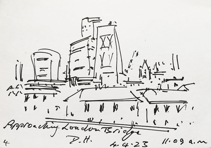 David Hayward Selected Works - Approaching London Bridge 2023