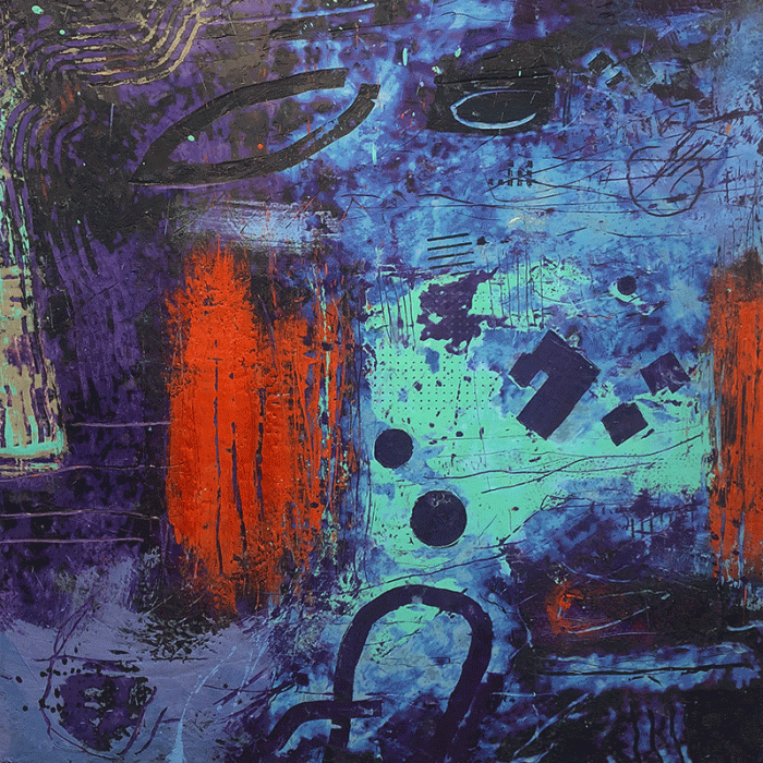 David Hayward Selected Works - Enclosure - Blue/Violet
